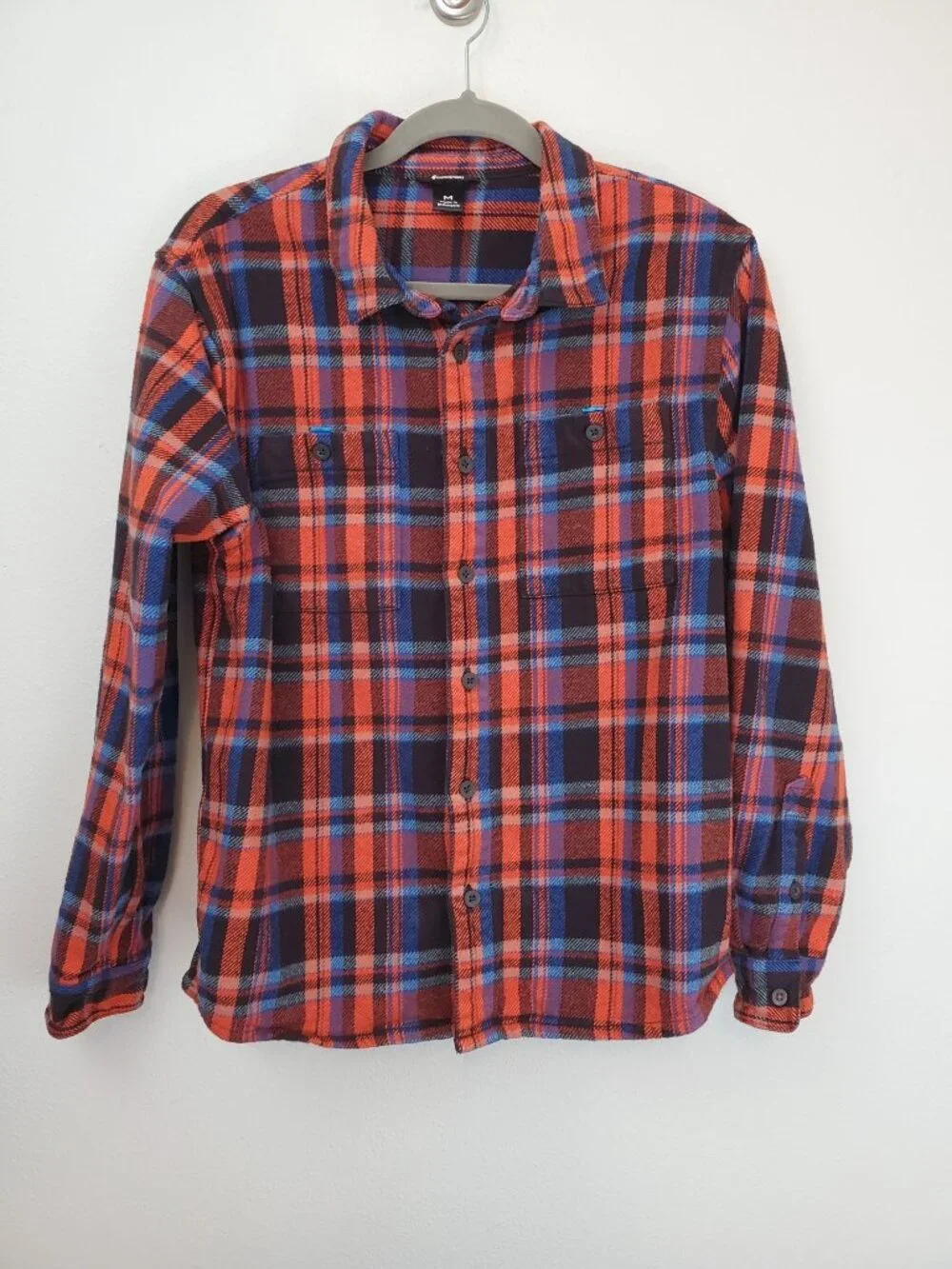 Cotopaxi men's Mero Organic flannel shirt in Cavern Plaid